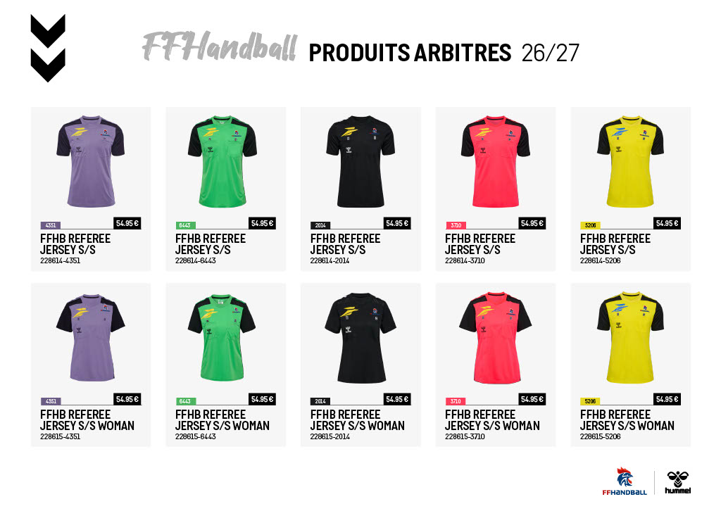PRODUITS D'ARBITRES 2026-2027